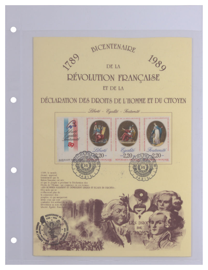 Stock Pages "Combi" Single Sided, Clear