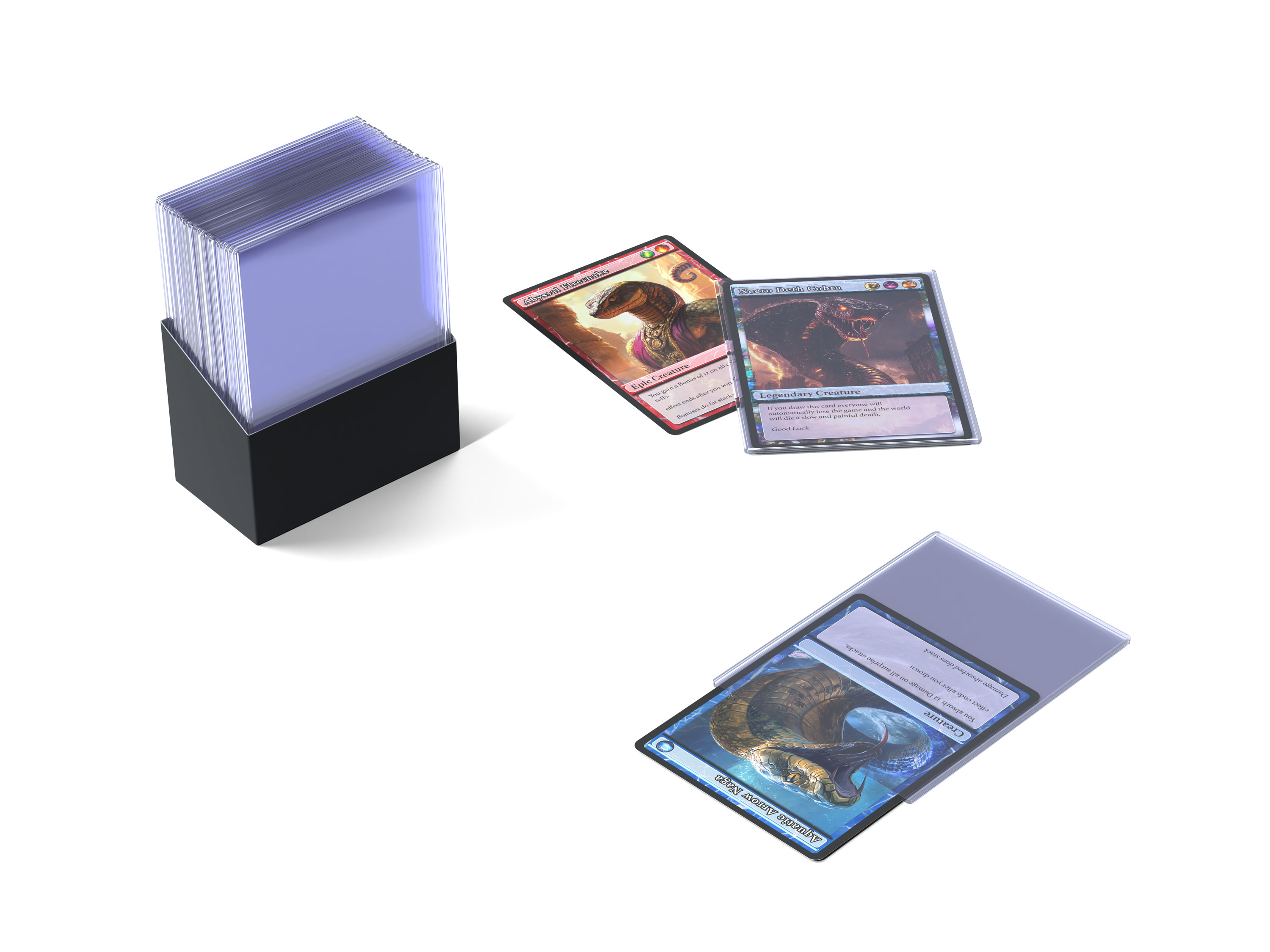 3x4" 35 PT Toploader 25 x Kobra Collect