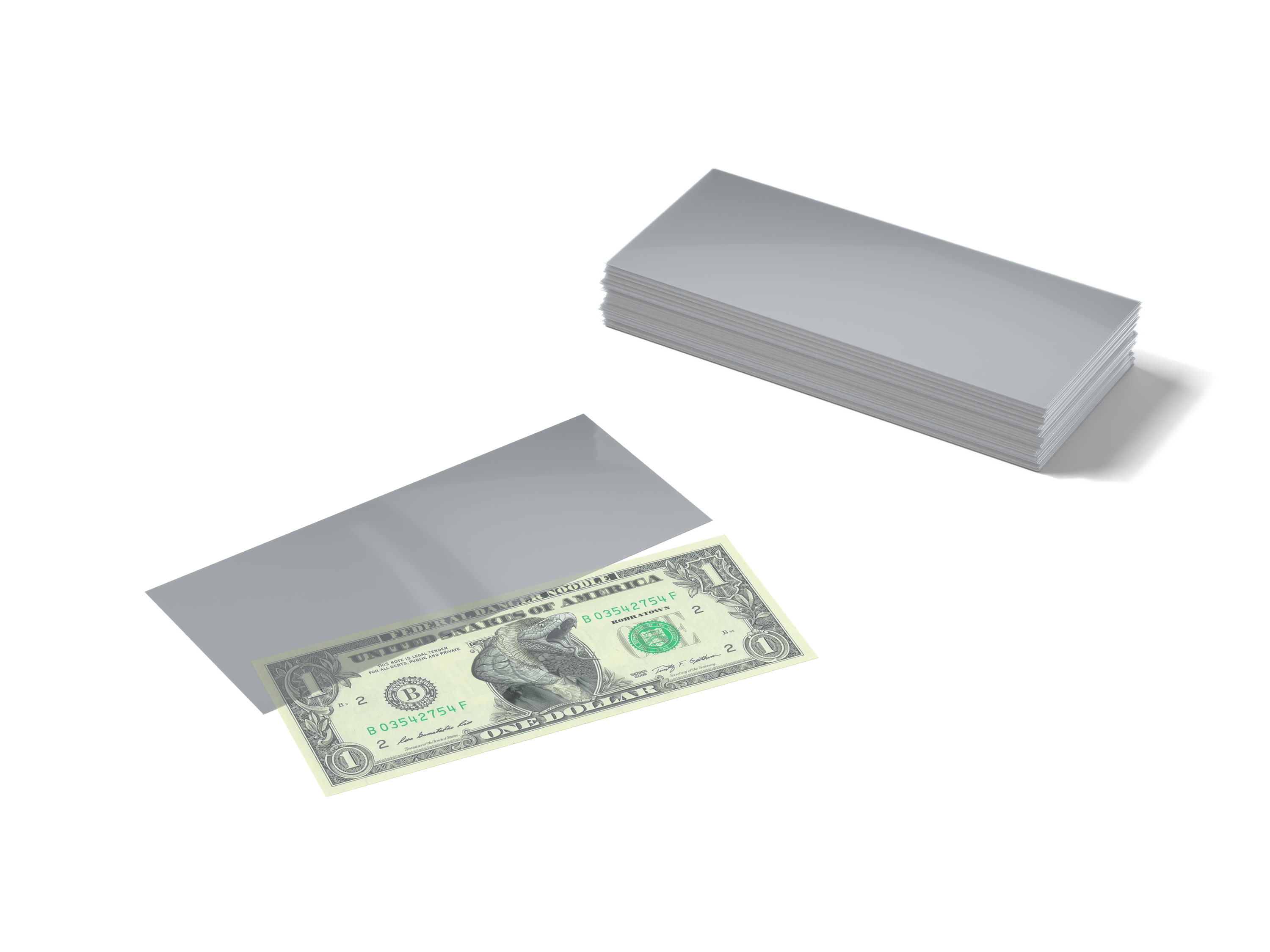 Currency Sleeves - Large Bill 100 x Kobra Collect