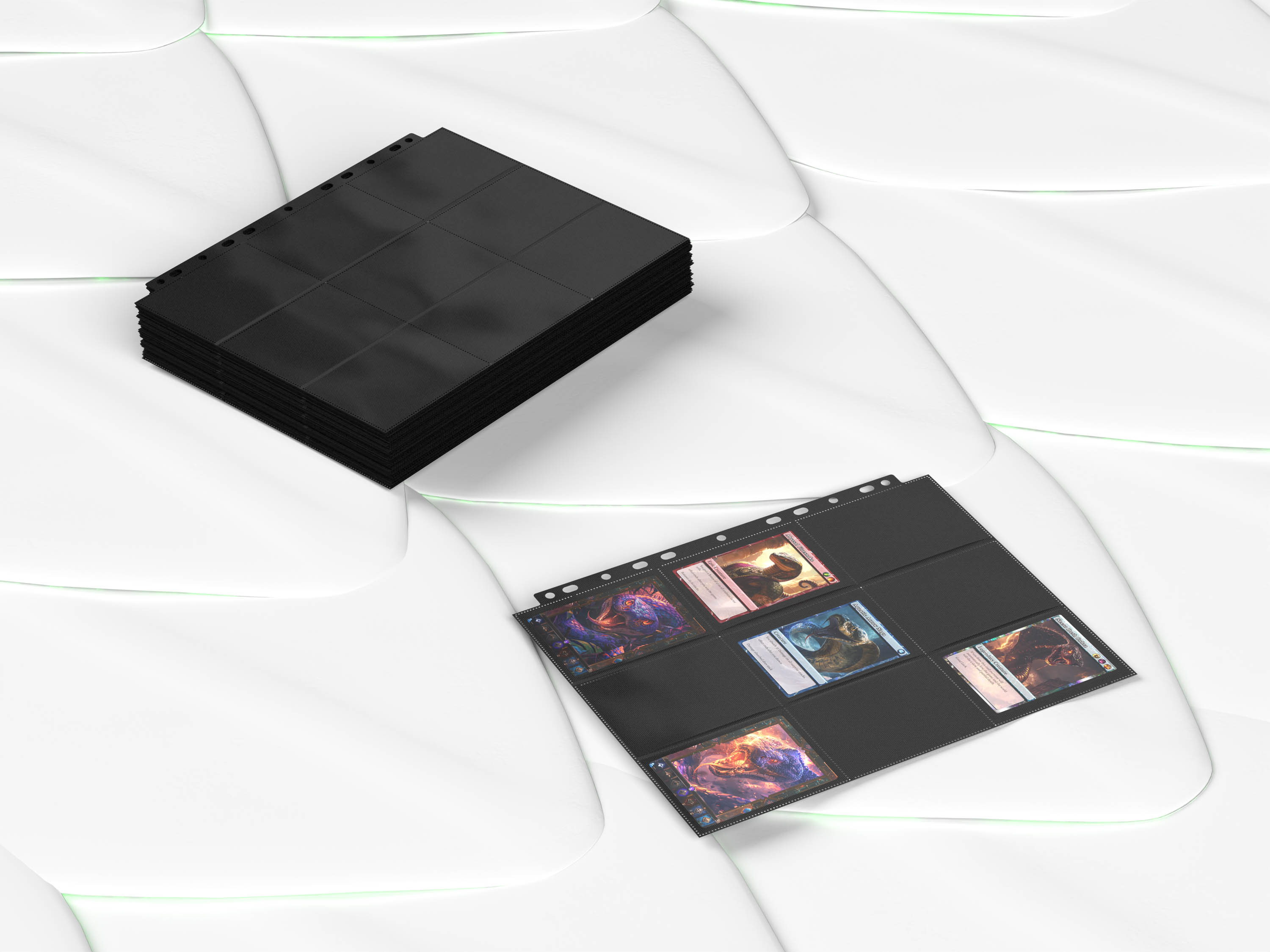 Premium 18 Pocket Pages Side Loading Black Kobra Collect