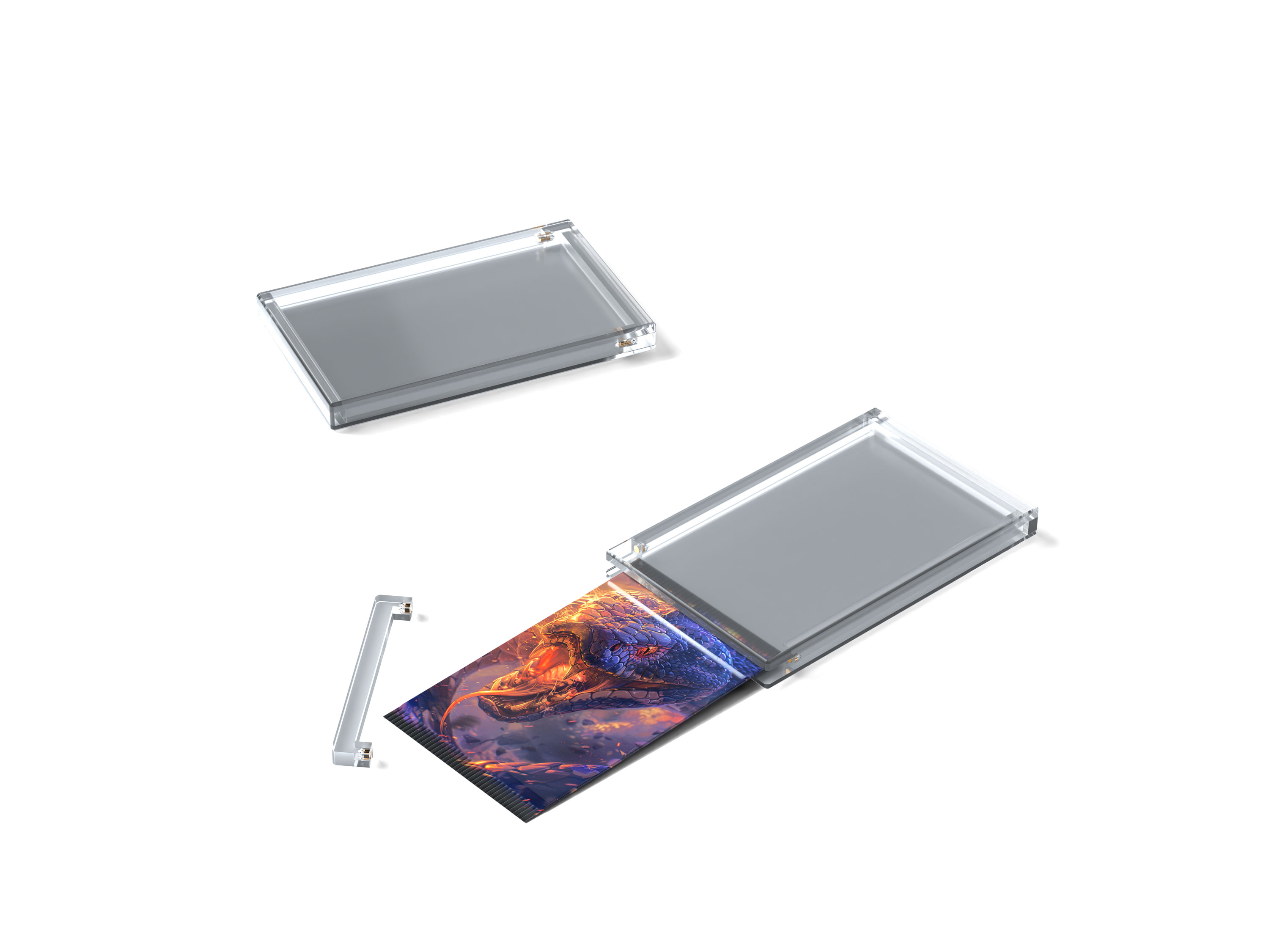 Acrylic Booster Pack Box Magnetic Kobra Collect