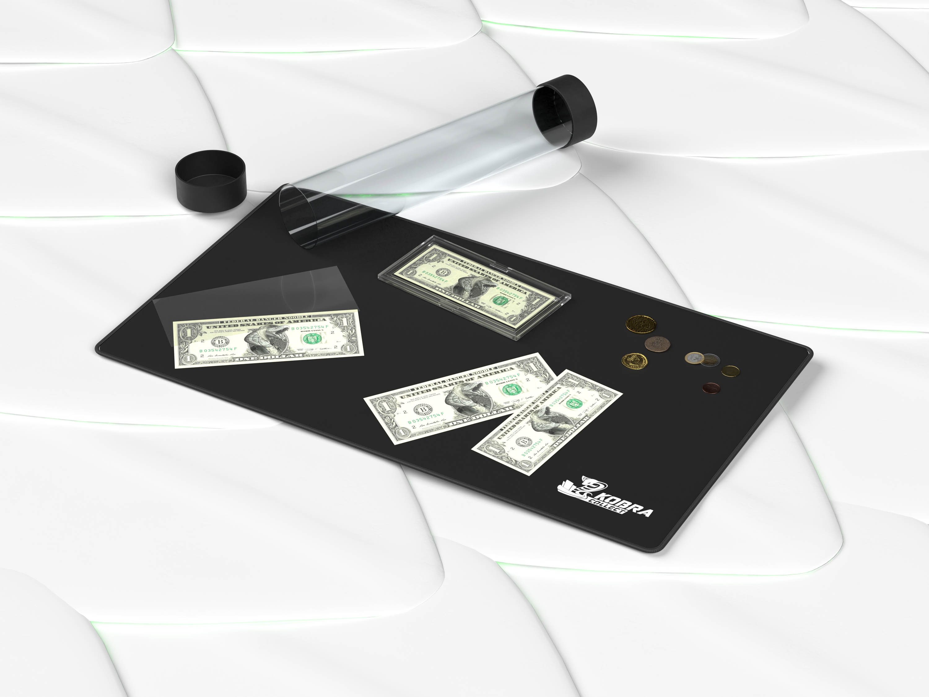 Working Mat with Tube Logo weiß Kobra Collect