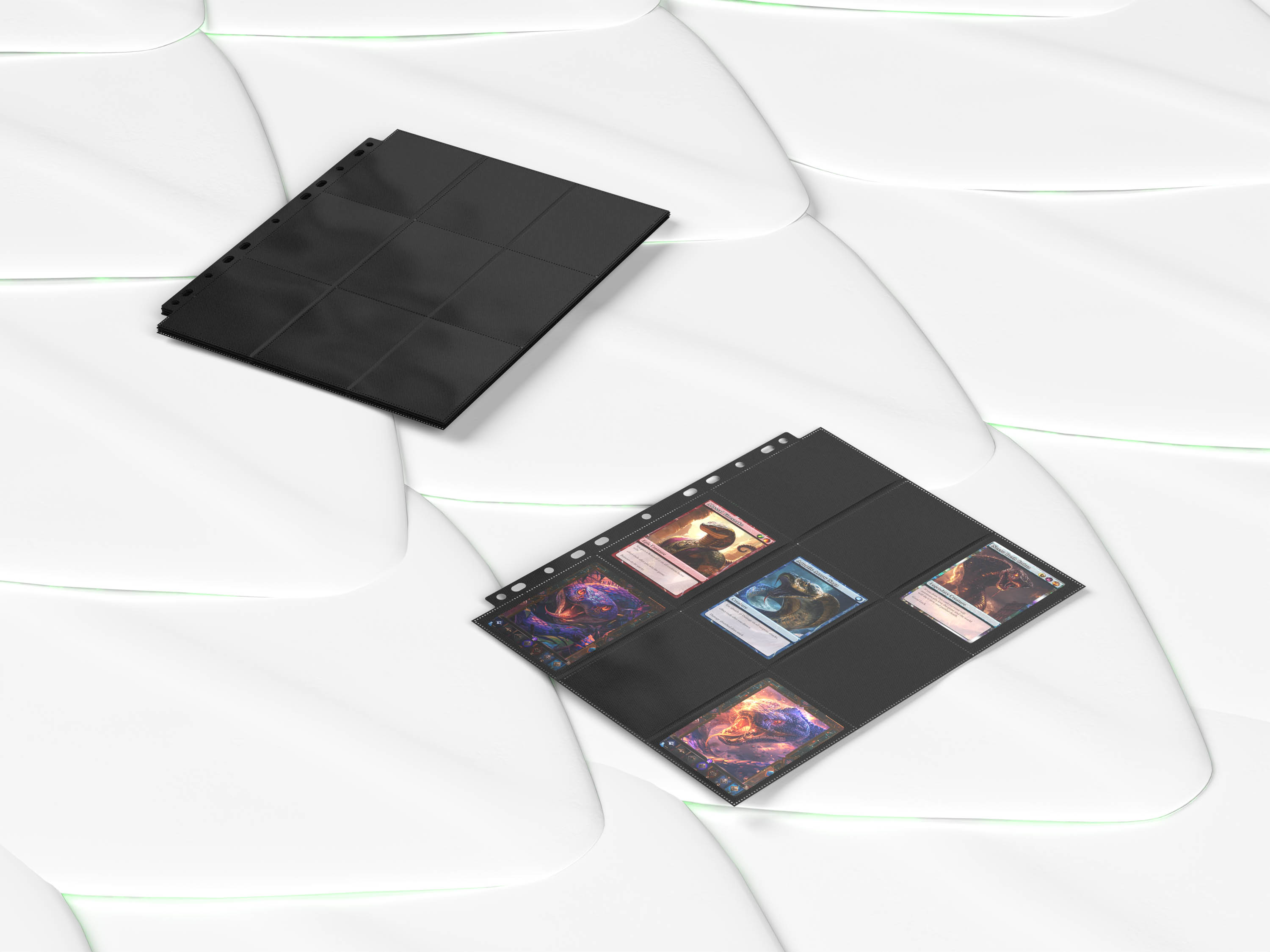 Premium 18 Pocket Pages Side Loading Black Kobra Collect