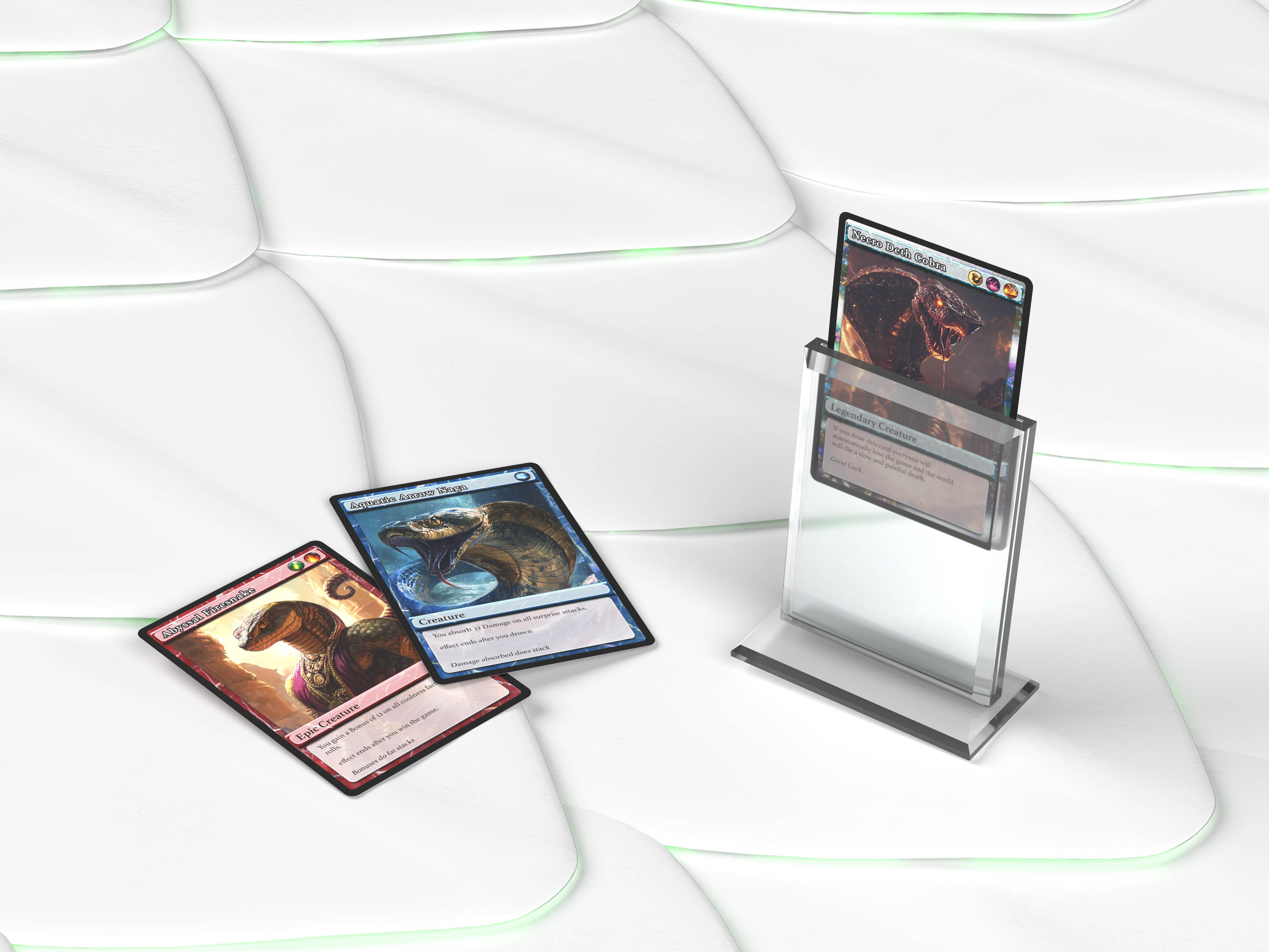 Diamond Acrylic Card Stand Kobra Collect