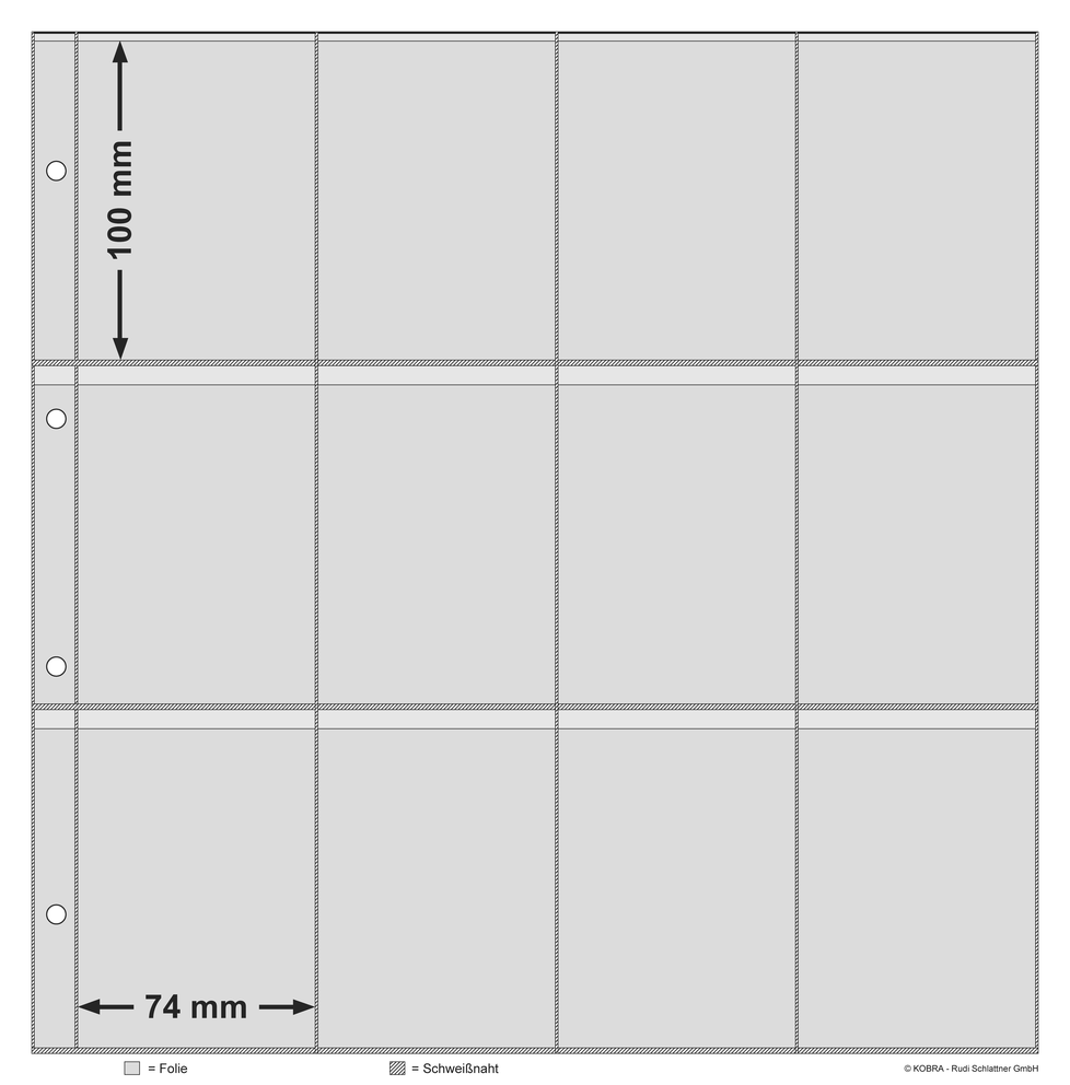 Einsteckblätter kleineres Format (325x330 mm)