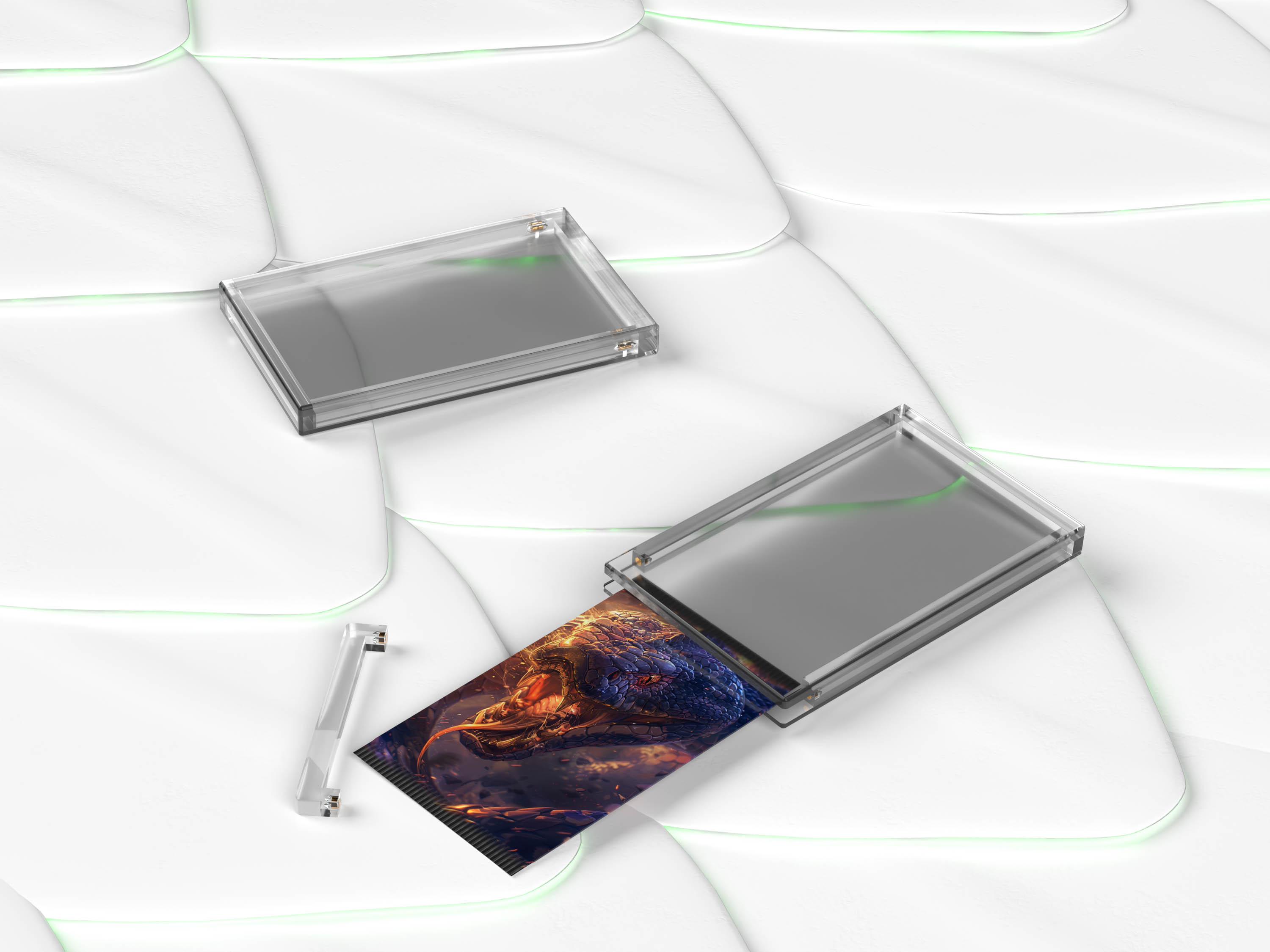 Acrylic Booster Pack Box Magnetic Kobra Collect