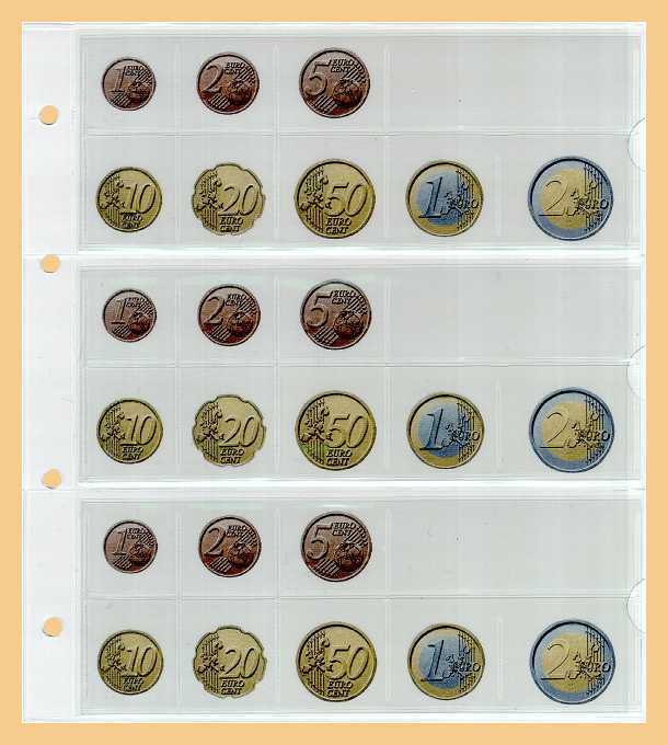 Euro-Münzblatt Euro-Münzblatt