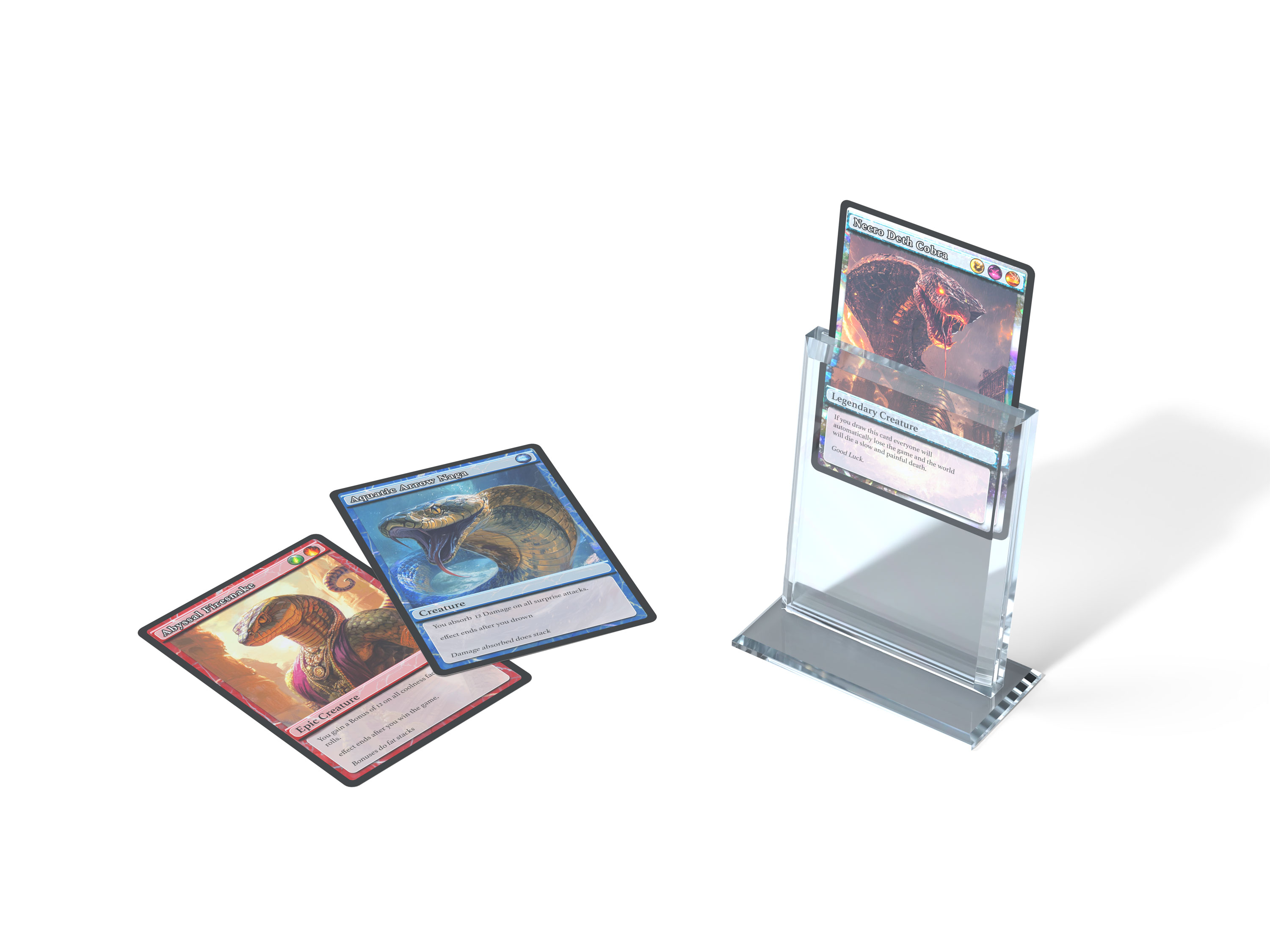 Diamond Acrylic Card Stand Kobra Collect