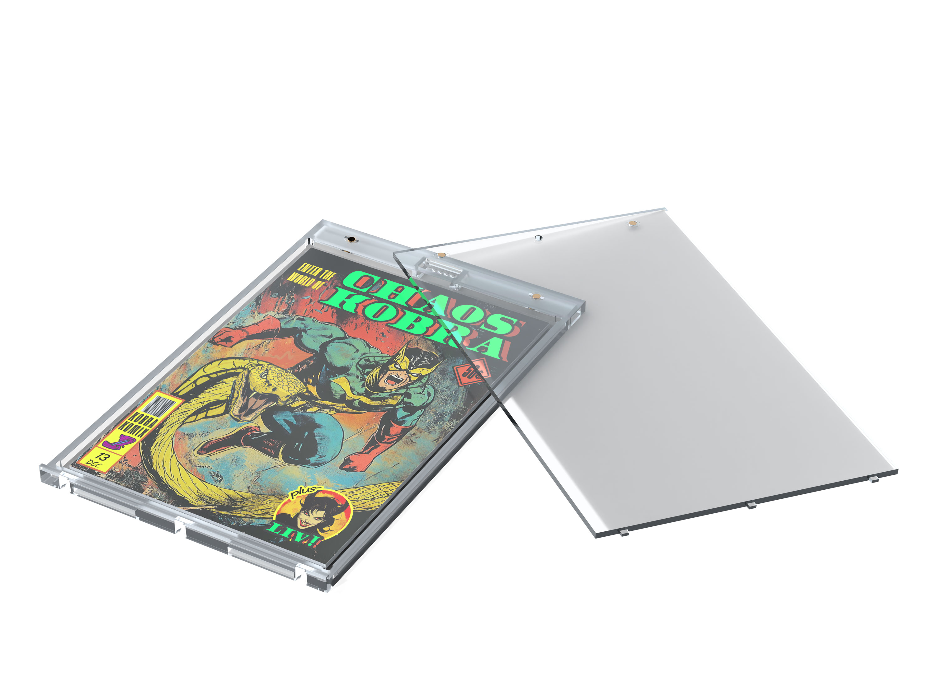 Comic Book Magnetic Holder Silver Size Kobra Collect