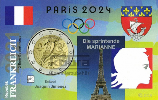 Paris 2024 die sprintende Marianne 