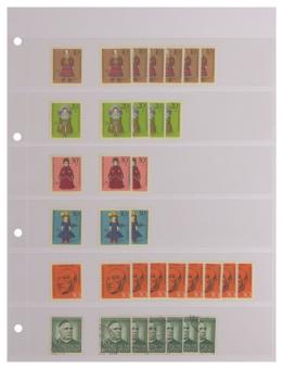 Stock Pages "Combi" Single Sided, Clear with 6 strips
