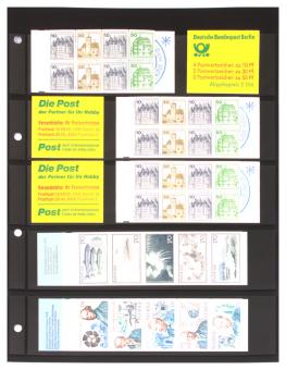 Stock Pages "Combi" Double Sided, Black with 5 strips