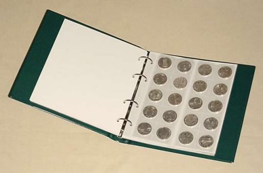 Zwischenblatt für kleine Münzblätter 