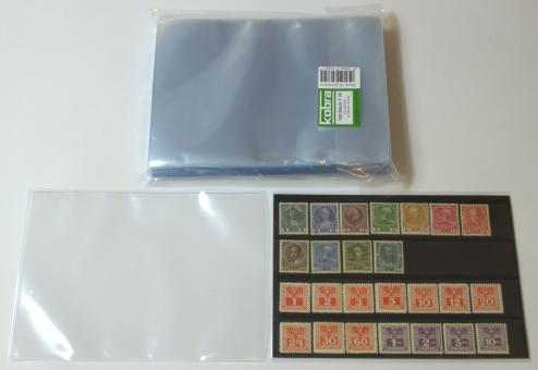 Schutzhüllen für Einsteckkarten und ETBs im DIN-A5-Format Packung mit 100 Hüllen