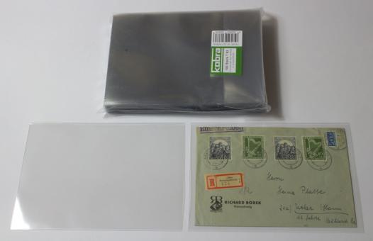 Schutzhüllen für größere Briefe aus Hartfolie Packung mit 100 Hüllen