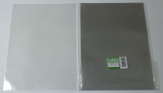 Protective covers for documents size A4 made of hard foil (10 pieces) 