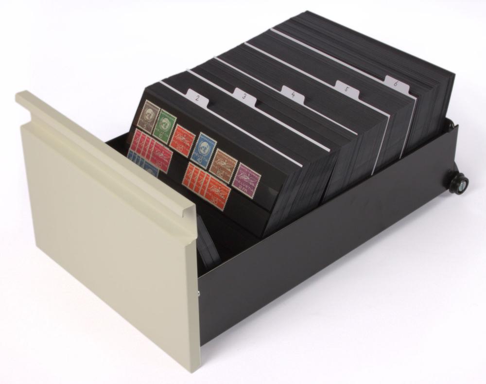 KR KOBRA Satz mit 6 Registerkarten aus weißem Karton für Patent-Kassette KS und Karteikasten KS1 und KS2
